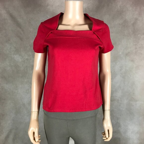 SPICE OF LIFE Bradlee's Vintage Square Neck Red Top NWT MEDIUM - Picture 5 of 11